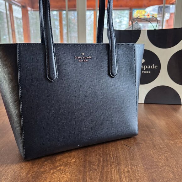 kate spade Handbags - New Kate Spade Staci Medium Tote Saffiano Leather Black KG473
